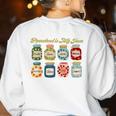 Preschool Is My Jam Retro Preschool Teacher Back To School Women's Sweatshirt Back Print White Preschool Is My Jam Retro Preschool Teacher Back To School Women's Sweatshirt Back Print White