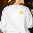 Principal School Teacher Friend Men Women Women's Sweatshirt Back Print White