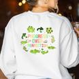 Progress Over Perfection Frog Back To School Teacher Women's Sweatshirt Back Print White Progress Over Perfection Frog Back To School Teacher Women's Sweatshirt Back Print White