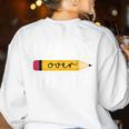 Progress Over Perfection Motivational Back To School Teacher Women's Sweatshirt Back Print White Progress Over Perfection Motivational Back To School Teacher Women's Sweatshirt Back Print White