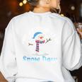 Proud Supporter Of Snow Days Teacher Women's Sweatshirt Back Print White Proud Supporter Of Snow Days Teacher Women's Sweatshirt Back Print White