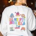 In My PTO Mom Parent Teacher Organization Back To School Women's Sweatshirt Back Print White