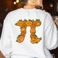Pumpkin Pi Math Teacher Halloween Costume Geometry Women's Sweatshirt Back Print White Pumpkin Pi Math Teacher Halloween Costume Geometry Women's Sweatshirt Back Print White