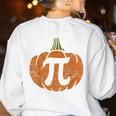 Pumpkin Pi Math Teacher Halloween Thanksgiving Day Costume Men Women Kids Women's Sweatshirt Back Print White Pumpkin Pi Math Teacher Halloween Thanksgiving Day Costume Men Women Kids Women's Sweatshirt Back Print White