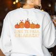 Que Pasa Calabaza Spanish Teacher Bilingual Pumpkin Women Women's Sweatshirt Back Print White Que Pasa Calabaza Spanish Teacher Bilingual Pumpkin Women Women's Sweatshirt Back Print White