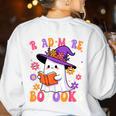 Read More Books Ghost Reading Book Teacher Halloween Women's Sweatshirt Back Print White Read More Books Ghost Reading Book Teacher Halloween Women's Sweatshirt Back Print White