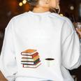 Reading 67 Six Seven Meme English Teacher Book Lover Women's Sweatshirt Back Print White Reading 67 Six Seven Meme English Teacher Book Lover Women's Sweatshirt Back Print White