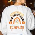 Reading Specialist Halloween Reading Teacher For Men Women Women's Sweatshirt Back Print White Reading Specialist Halloween Reading Teacher For Men Women Women's Sweatshirt Back Print White