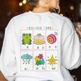 Reading Teacher Syllable Types Phonics Phonemic Awareness Women's Sweatshirt Back Print White Reading Teacher Syllable Types Phonics Phonemic Awareness Women's Sweatshirt Back Print White
