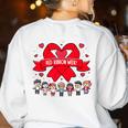 Red Ribbon Week Awareness For Students And Teachers Men Women Girls Kids Women's Sweatshirt Back Print White Red Ribbon Week Awareness For Students And Teachers Men Women Girls Kids Women's Sweatshirt Back Print White