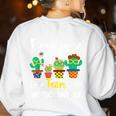 Resource Team Cactus Crew Resource Teacher Squad Women's Sweatshirt Back Print White Resource Team Cactus Crew Resource Teacher Squad Women's Sweatshirt Back Print White