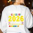 Retirement Primary Elementary Teacher 2026 Retiring Progress Women's Sweatshirt Back Print White Retirement Primary Elementary Teacher 2026 Retiring Progress Women's Sweatshirt Back Print White