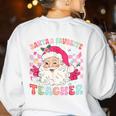 Santa Favorite Teacher Shirt Teacher Christmas Women's Sweatshirt Back Print White Santa Favorite Teacher Shirt Teacher Christmas Women's Sweatshirt Back Print White