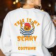 This Is My Scary French Teacher Costume Halloween Women's Sweatshirt Back Print White This Is My Scary French Teacher Costume Halloween Women's Sweatshirt Back Print White