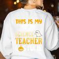 This Is My Scary Science Teacher Halloween Costumes Men Women Kids Women's Sweatshirt Back Print White This Is My Scary Science Teacher Halloween Costumes Men Women Kids Women's Sweatshirt Back Print White