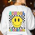 School Counselor Teacher Counseling Office School Guidance Women's Sweatshirt Back Print White School Counselor Teacher Counseling Office School Guidance Women's Sweatshirt Back Print White