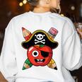 School International Talk Like A Pirate Day Pirate Teacher Women's Sweatshirt Back Print White School International Talk Like A Pirate Day Pirate Teacher Women's Sweatshirt Back Print White