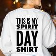 School Teacher Spirit Day Costume For Men Women Women's Sweatshirt Back Print White School Teacher Spirit Day Costume For Men Women Women's Sweatshirt Back Print White