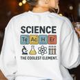 Science Teacher Periodic Table Jokes Chemistry Pun Women's Sweatshirt Back Print White Science Teacher Periodic Table Jokes Chemistry Pun Women's Sweatshirt Back Print White