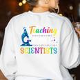 Science Teacher Teaching Future Scientists School Instructor Women's Sweatshirt Back Print White Science Teacher Teaching Future Scientists School Instructor Women's Sweatshirt Back Print White