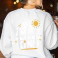 SÉ AMABLE Be Kind Bilingual Teacher Maestra Spanish Teacher Women's Sweatshirt Back Print White SÉ AMABLE Be Kind Bilingual Teacher Maestra Spanish Teacher Women's Sweatshirt Back Print White