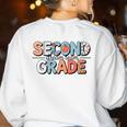 Second Grade Dream Team Back To School 2nd Grade Teacher Women's Sweatshirt Back Print White Second Grade Dream Team Back To School 2nd Grade Teacher Women's Sweatshirt Back Print White