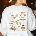Silly Goose Behavior Analyst RBT ABA Therapy SPED Teacher Women's Sweatshirt Back Print White Silly Goose Behavior Analyst RBT ABA Therapy SPED Teacher Women's Sweatshirt Back Print White