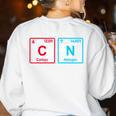 Six Seven Meme 6 7 Science Teacher 6-7 Periodic Table Women's Sweatshirt Back Print White