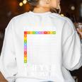 I Got Skills They'Re Multiplying Nerd Math Teacher Women's Sweatshirt Back Print White I Got Skills They'Re Multiplying Nerd Math Teacher Women's Sweatshirt Back Print White