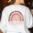 Special Education Shirt Teacher SPED Leopard Boho Rainbow Women's Sweatshirt Back Print White Special Education Shirt Teacher SPED Leopard Boho Rainbow Women's Sweatshirt Back Print White