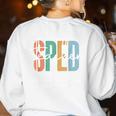 Special Education Sped Teacher Definition For Women & Men Women's Sweatshirt Back Print White