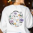 Special Education Teacher Halloween Pumpkin Ghost Inclusion Women's Sweatshirt Back Print White Special Education Teacher Halloween Pumpkin Ghost Inclusion Women's Sweatshirt Back Print White