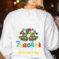 Special Teacher To Hear Child Cant Say Autism Awareness Sped Women's Sweatshirt Back Print White Special Teacher To Hear Child Cant Say Autism Awareness Sped Women's Sweatshirt Back Print White