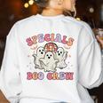 Specials Boo Crew Art Music Pe Tech Teacher Ghost Halloween Women's Sweatshirt Back Print White