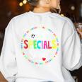 Specials Squad Teacher TRIBE Team Back To Primary School Men Women Girls Kids Women's Sweatshirt Back Print White Specials Squad Teacher TRIBE Team Back To Primary School Men Women Girls Kids Women's Sweatshirt Back Print White