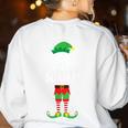 SPED Squad Elf Teacher Matching Christmas Party Pajama Women's Sweatshirt Back Print White SPED Squad Elf Teacher Matching Christmas Party Pajama Women's Sweatshirt Back Print White