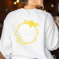 Spelling Bee Halloween Costume For Teachers Women's Sweatshirt Back Print White Spelling Bee Halloween Costume For Teachers Women's Sweatshirt Back Print White