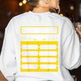 Spelling Bee Halloween Teachers Bee Spelling Competition Women's Sweatshirt Back Print White