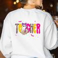 Spooky Halloween Teacher Para Counselor SPED Preppy Boo Kids Women's Sweatshirt Back Print White Spooky Halloween Teacher Para Counselor SPED Preppy Boo Kids Women's Sweatshirt Back Print White