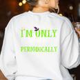 Only Spooky Periodically Halloween Chemistry Teacher Men Women Women's Sweatshirt Back Print White Only Spooky Periodically Halloween Chemistry Teacher Men Women Women's Sweatshirt Back Print White