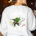 Star Wars Yoda Best Teacher Icons Women's Sweatshirt Back Print White