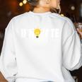 STEAM Teacher Back To School STEM Innovate Science For Men Women Kids Women's Sweatshirt Back Print White STEAM Teacher Back To School STEM Innovate Science For Men Women Kids Women's Sweatshirt Back Print White
