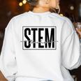 Stem Teacher Science Technology Engineering Math Teachers Women's Sweatshirt Back Print White Stem Teacher Science Technology Engineering Math Teachers Women's Sweatshirt Back Print White