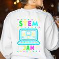 STEM Teacher Shirt STEM Teacher Tshirts STEM Is My Jam Women's Sweatshirt Back Print White STEM Teacher Shirt STEM Teacher Tshirts STEM Is My Jam Women's Sweatshirt Back Print White