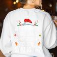 Stop Saying 6-7 Teacher 67 Christmas Meme Six Seven Women's Sweatshirt Back Print White