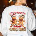 My Student Are Smart Cookies Pjs Christmas Xmas Teacher Women's Sweatshirt Back Print White My Student Are Smart Cookies Pjs Christmas Xmas Teacher Women's Sweatshirt Back Print White