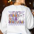 My Students Are Spooktacular Teacher Halloween Vibes Women's Sweatshirt Back Print White