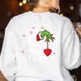 My Students Stole My Heart School Teacher Christmas Men Women Kids Women's Sweatshirt Back Print White
