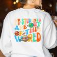 My Students Are Out Of This World Space Groovy Teacher Women's Sweatshirt Back Print White My Students Are Out Of This World Space Groovy Teacher Women's Sweatshirt Back Print White