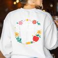 In My Substitute Teacher Era Women's Sweatshirt Back Print White